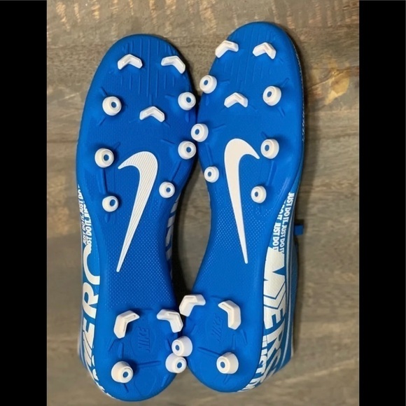 Nike Mercurial 13 Vapor Blue and White Soccer  Cleats - Picture 7 of 9